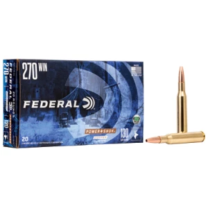 Federal Ammunition Power-Shok .270 Winchester 130gr Copper Hollow Point box - 20 rounds