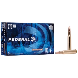Federal Power-Shok .270 Winchester 130 gr Jacketed Soft Point 20 round box