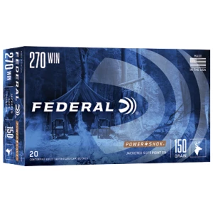 Federal Power-Shok .270 Win 150 gr Jacketed Soft Point 20rd box