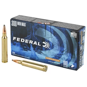 Federal Power-Shok .300 Win Mag 180 gr Jacketed Soft Point 20rd box