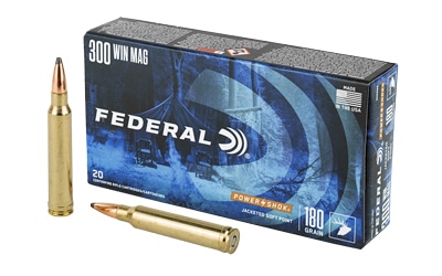 Federal Power-Shok .300 Win Mag 180 gr Jacketed Soft Point 20rd box
