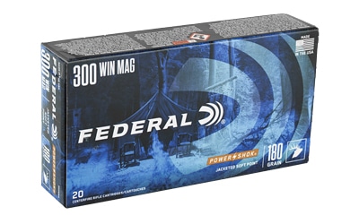 Federal Power-Shok .300 Win Mag 180 gr Jacketed Soft Point 20rd box