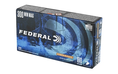 Federal Power-Shok .300 Win Mag 180 gr Jacketed Soft Point 20rd box