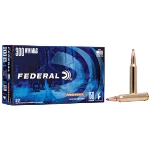 Federal Power-Shok .300 Winchester Magnum 150 gr jacketed soft point 20-round box