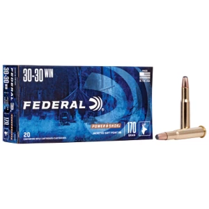 Federal Power-Shok .30-30 Win 170 gr Jacketed Soft Point 20-round box