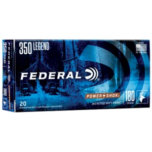 Federal Power-Shok .350 Legend 180 gr Jacketed Soft Point 20 rd box