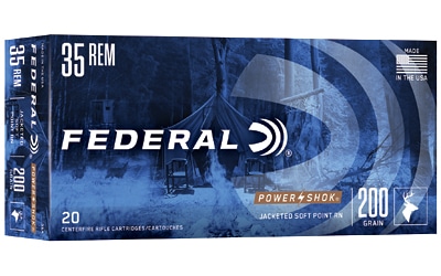 Federal Power-Shok .35 Remington 200 grain JSP rifle ammunition 20 rd box
