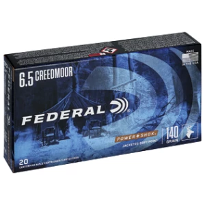 Federal Power-Shok 6.5 Creedmoor 140gr Jacketed Soft Point 20 rounds box