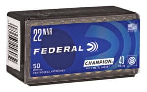 Federal Champion .22 WMR 40 gr FMJ 50-round box