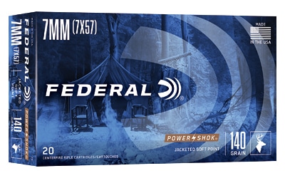 Federal Power-Shok 7x57 Mauser 140gr Jacketed Soft Point 20rd box