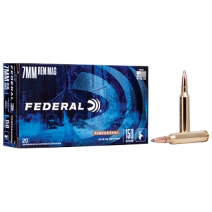 Federal Power-Shok 7mm Remington Magnum 150 gr Jacketed Soft Point 20 round box