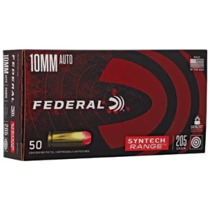 Federal Syntech Range 10mm Auto 205gr TSJ 50rd box