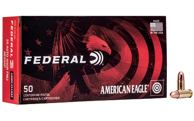 Federal American Eagle .25 ACP 50 gr FMJ ammunition 50-round box