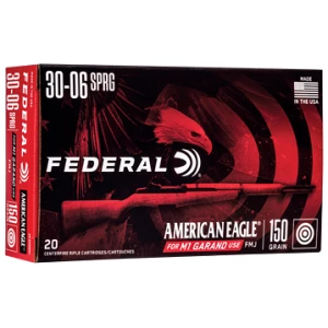 Federal American Eagle .30-06 Springfield 150 gr FMJ ammunition 20-round box