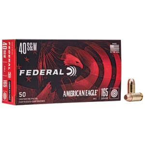 Federal American Eagle .40 S&W 165 gr FMJ 50-round box