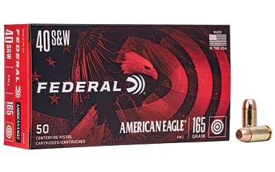 Federal American Eagle .40 S&W 165 gr FMJ 50-round box