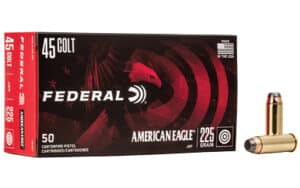 Federal American Eagle .45 Colt 225 gr JSP ammunition - 50 rd box