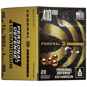 Federal Premium Personal Defense 410 Bore 2.5in 000 Buckshot 20rd box