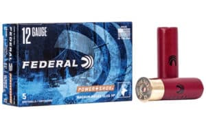 Federal Power-Shok 12ga rifled slug 2.75 in 1-1-4 oz hollow point 5-round box