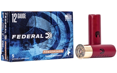 Federal Power-Shok 12 Gauge 3-inch 41-pellet #4 Buckshot 5/box product image