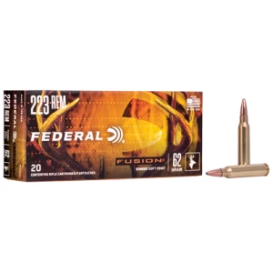 Federal Fusion .223 Rem 62 gr Jacketed Soft Point 20rd box product image