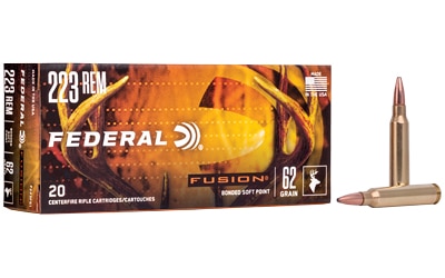 Federal Fusion .223 Rem 62 gr Jacketed Soft Point 20rd box product image