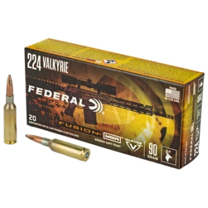 Federal Fusion .224 Valkyrie 20-round box rifle ammunition