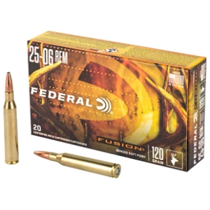 Federal Fusion 25-06 Rem 120 gr Fusion BTSP 20rd box product image