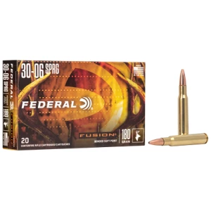 Federal Fusion .30-06 Springfield 180 gr Fusion Soft Point ammunition 20rd box