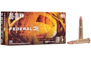 Federal Fusion 30-30 Win 170 gr ammunition box - 20 rounds