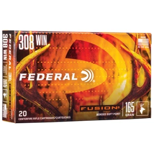 Federal Fusion .308 Win 165 gr soft point ammunition 20-count box