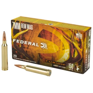 Federal Fusion 7mm Remington Magnum 150 grain Fusion Soft Point 20 round box