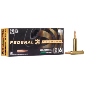 Federal Gold Medal Sierra MatchKing .223 Rem 69 gr BTHP ammunition box