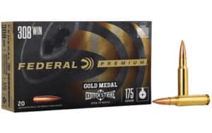 Federal Gold Medal CenterStrike .308 Win 175gr OTM 20-round box