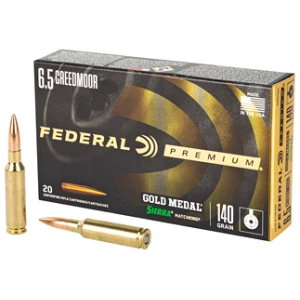 Federal Gold Medal 6.5 Creedmoor 140 gr Sierra MatchKing 20rd box