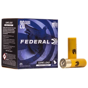 Federal GameShok 20 Gauge 2.75 in 1 oz #8 Shot 25rd box