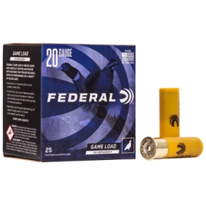 Federal Game-Shok Hi-Brass 20ga 2.75" 1 oz #6 shotgun shells - 25 per box