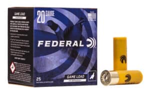 Federal Game-Shok Hi-Brass 20ga 2.75in 1 oz #7.5 shot 25rd box