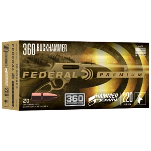 Federal Premium HammerDown .360 Buckhammer 20 round box