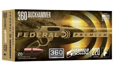 Federal Premium HammerDown .360 Buckhammer 20 round box