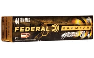 Federal HammerDown .44 Rem Mag 270 gr ammunition box, 20 rounds