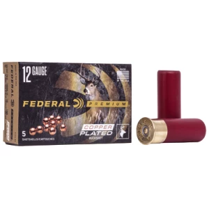 Box of Federal Premium Vital-Shok 12ga 2.75in #00 Buckshot, 5 rounds