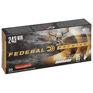 Federal Premium Trophy Copper .243 Win 85 gr ammunition 20rd box