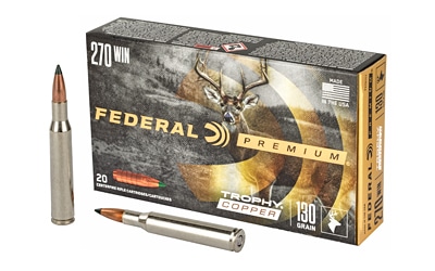 Federal Premium 270 Win 130 gr Trophy Copper 20rd box
