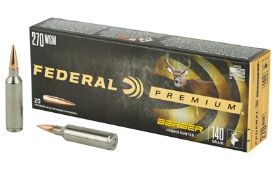 Federal Premium .270 WSM 140 gr Berger Hybrid Hunter 20-count box