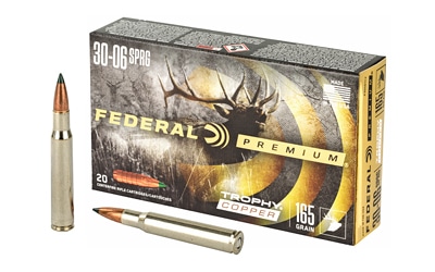 Federal Premium Trophy Copper .30-06 Springfield 165 gr ammunition 20rd box