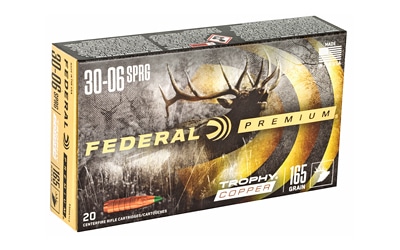 Federal Premium Trophy Copper .30-06 Springfield 165 gr ammunition 20rd box
