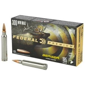 Federal Premium .300 Win Mag 185 gr Berger Hybrid Hunter 20-round box
