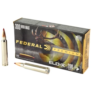 Federal Premium ELD-X .300 Win Mag 200 gr box, 20 rounds
