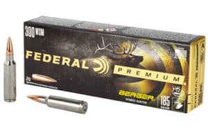 Federal Premium .300 WSM 185 gr Berger Hybrid Hunter ammunition 20-round box